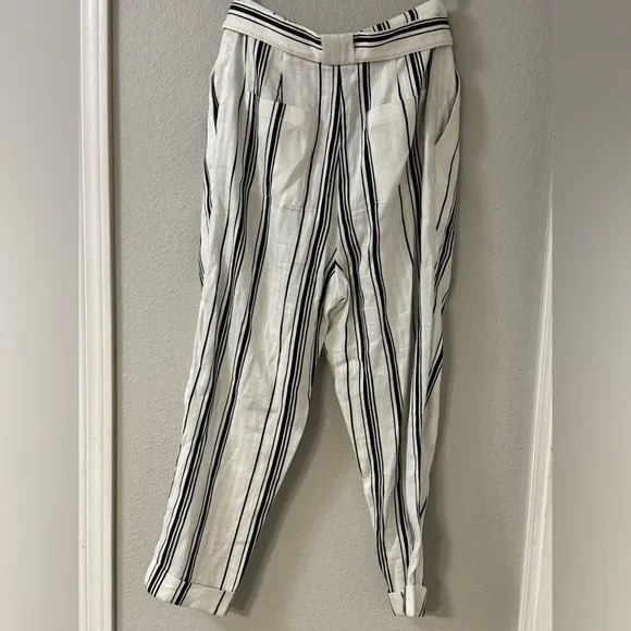 Ted Baker London Women’s Striped Tie Waist Cropped Pants Size 3 (US 8) - Picture 6 of 11
